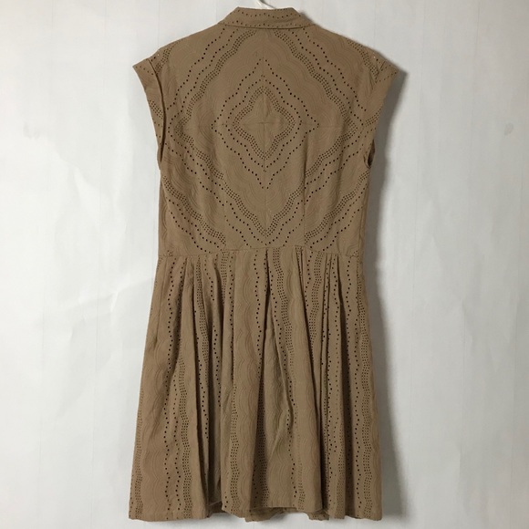 A Loves A Khaki Eyelet Dress - Picture 3 of 8